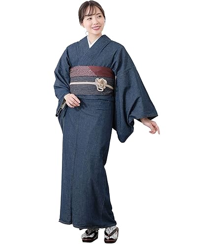 waku様リクエスト シンプルでステキ 絞り紬 正絹着物と名古屋帯